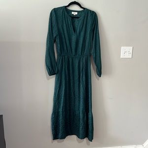 Loft Green Maxi Dress